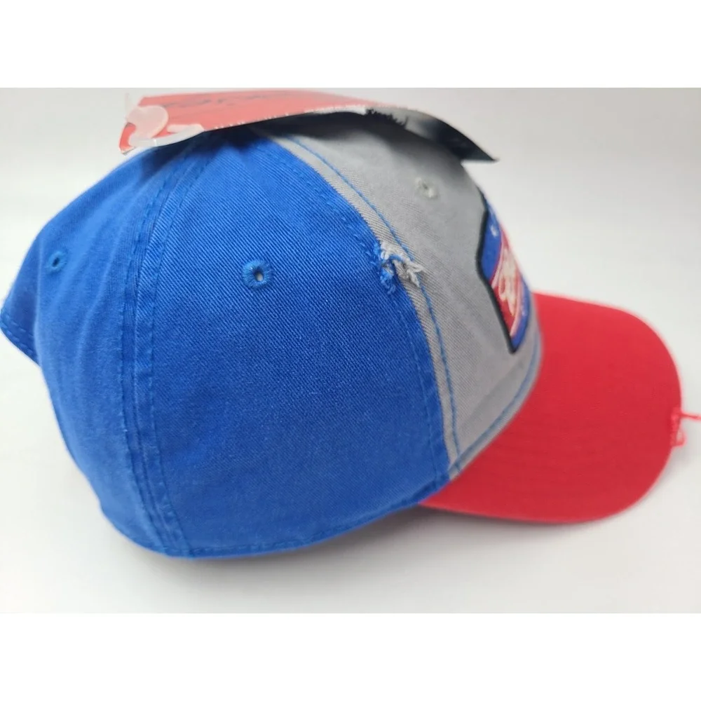 Budweiser King of‎ Beers Distressed Snapback Hat Cap Bud Men Women Gray Red Blue